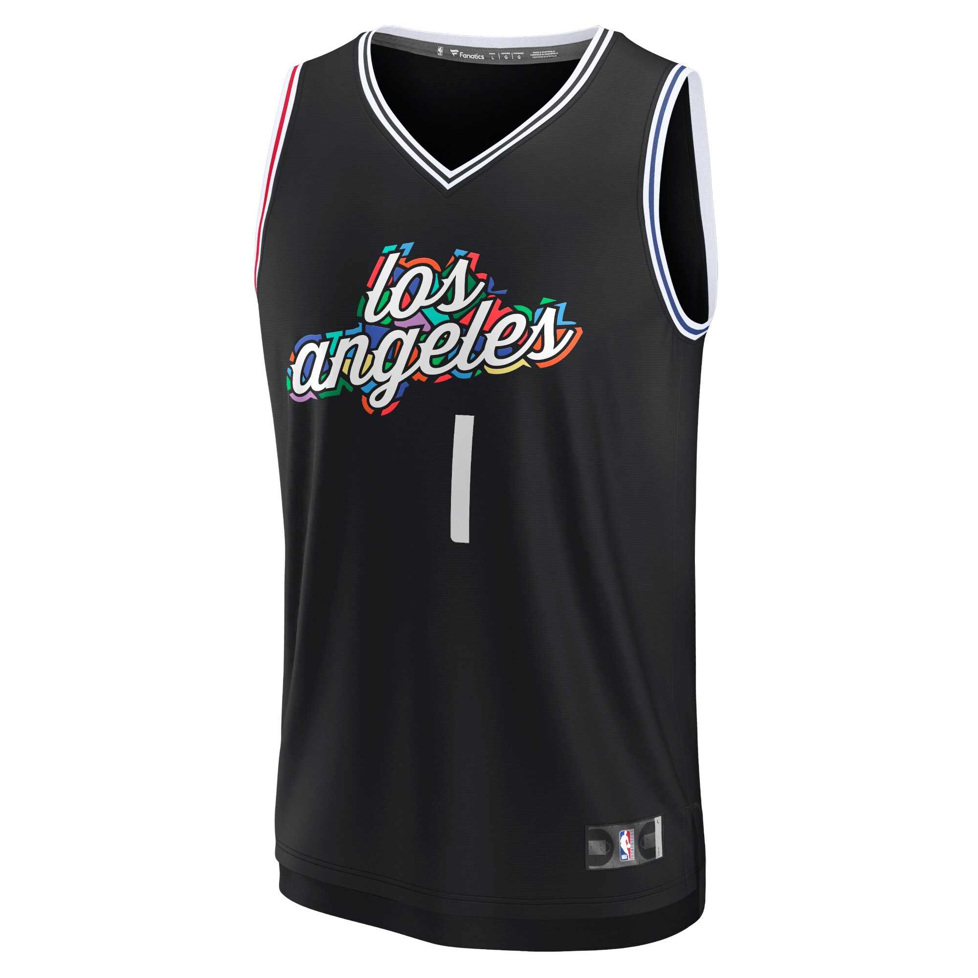 Reggie Jackson LA Clippers Branded Fastbreak Jersey – City Edition – Black