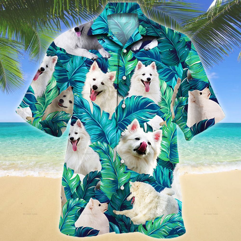 American Eskimo Dog Lovers Hawaiian Shirt Ha84577