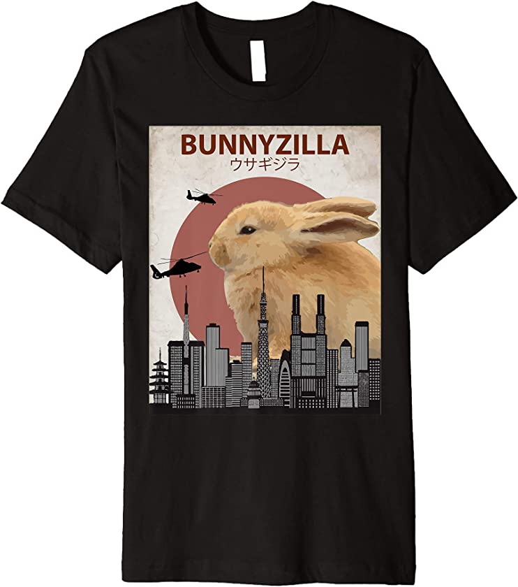 Bunnyzilla Bunny T-Shirt | Funny Gift for Rabbit Lovers