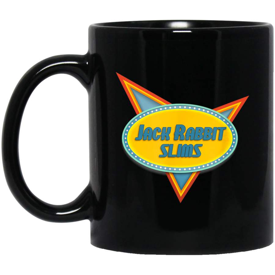 Jack Rabbit Slims – Vintage Retro Movie Mug Black Mug