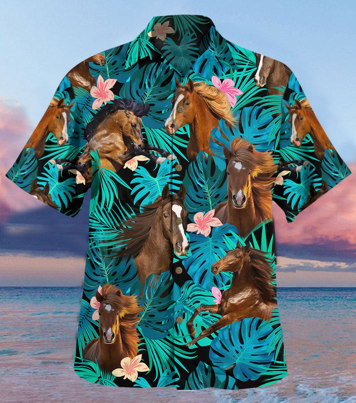 Love Horse Tropical Hawaii Shirt