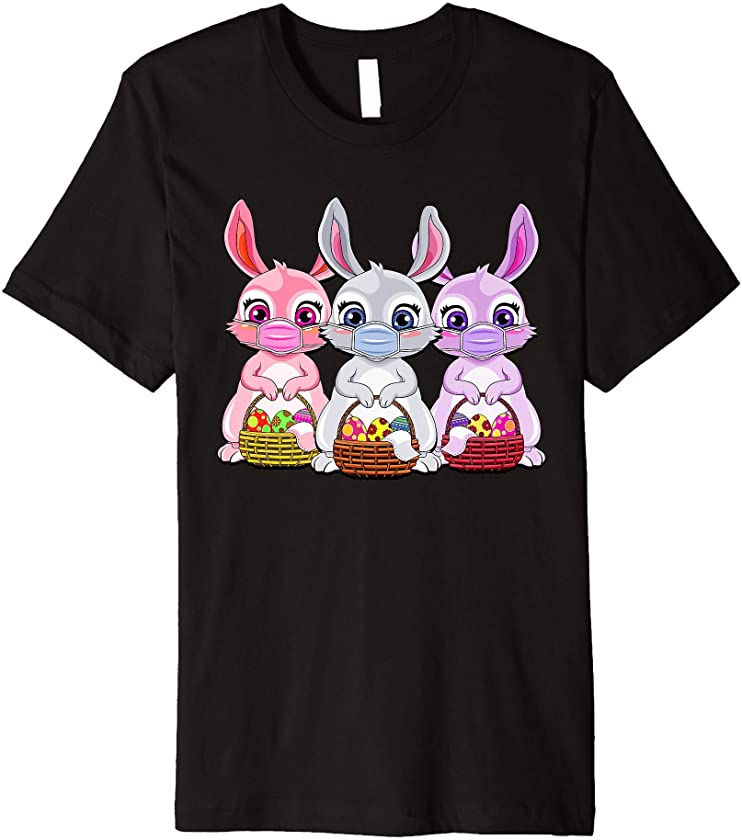 Bunny Wearing Mask – Easter Bunny Premium T-Shirt