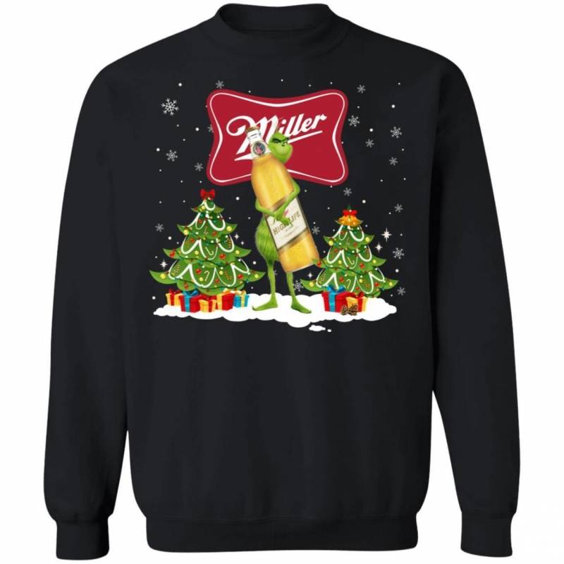 Christmas Ginch Sweater Grinch Hold Miller High Life Xmas Beer T-Shirt