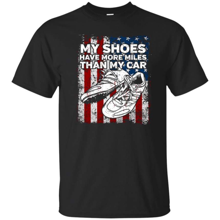 AGR My Shoes Have More Miles Than My Car Runners Tshirt