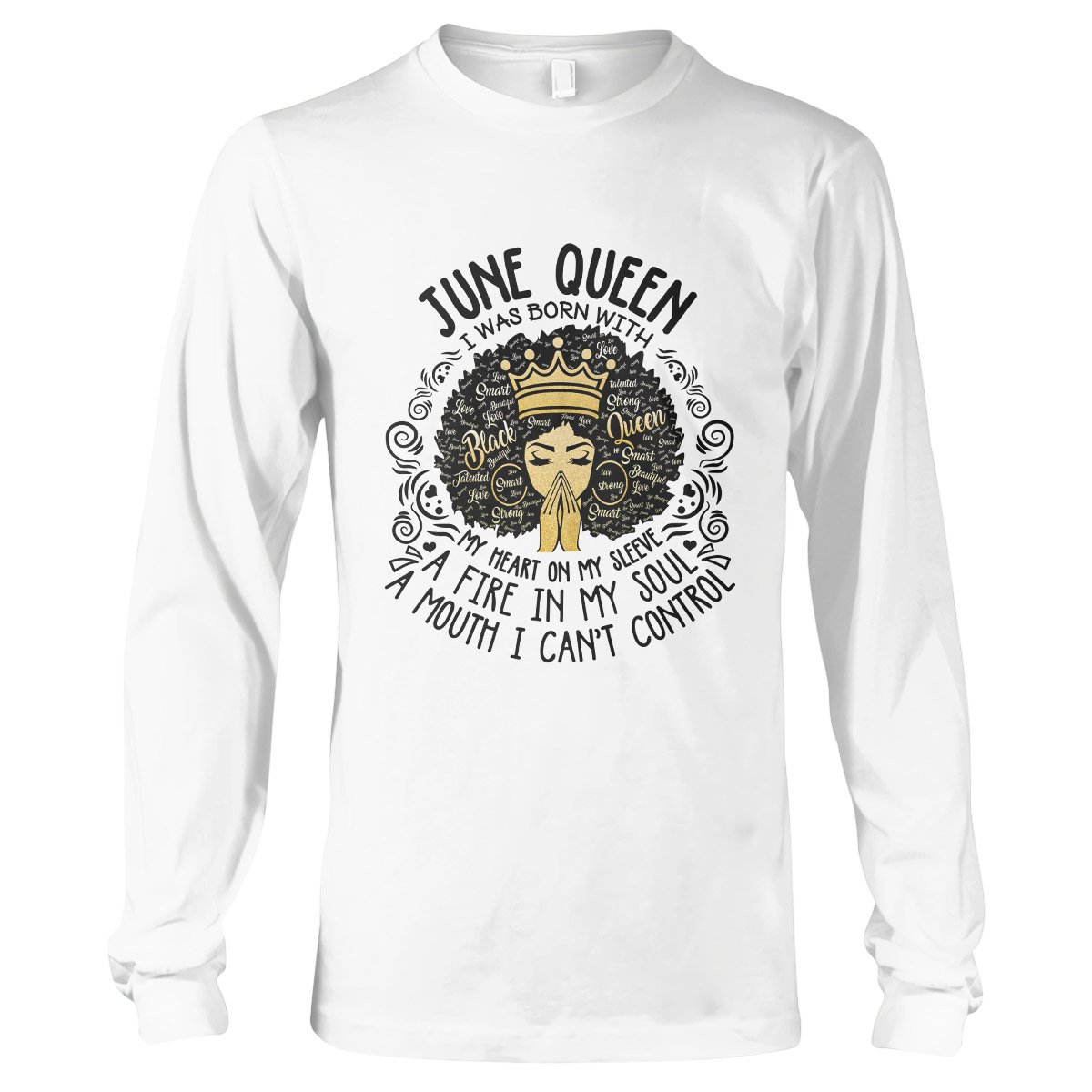 June Black Queen My Heart On My Sleeve Ver B Ez07 2909 Long Sleeve T-Shirt