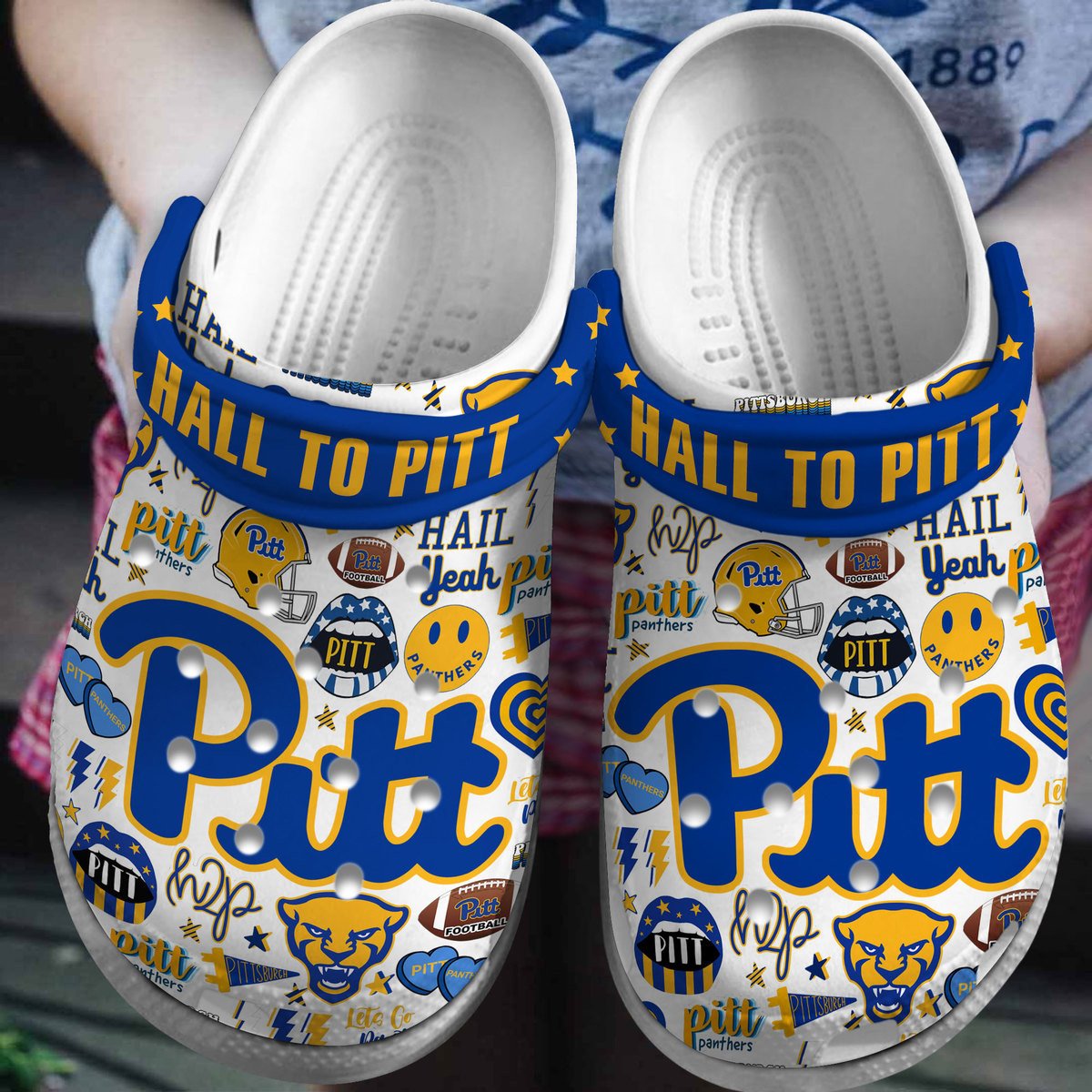 Pittsburgh Panthers NCAA Sport Crocss Crocband Clogs Shoes Comfortable For Men Women and Kids