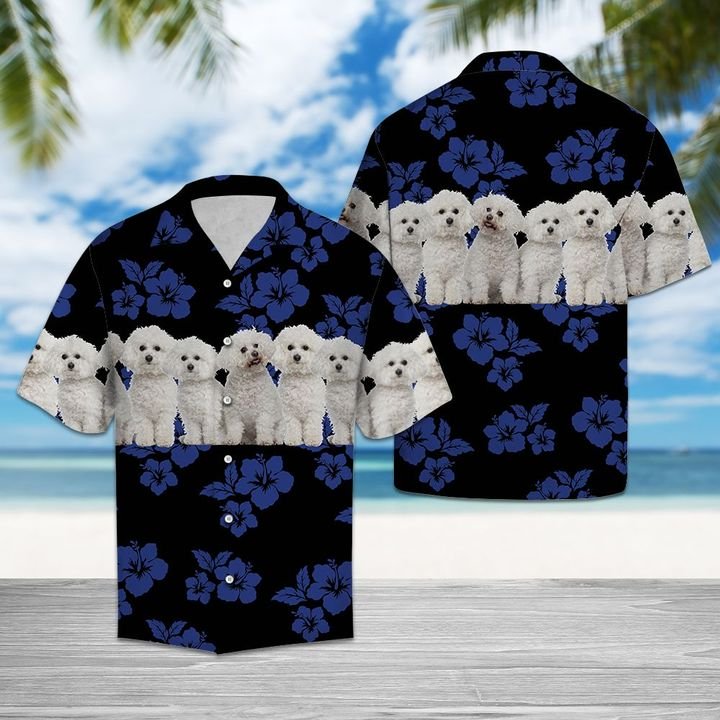 Awesome Bichon Frise Hawaiian Shirt Summer Button Up For Men, Women, Couple