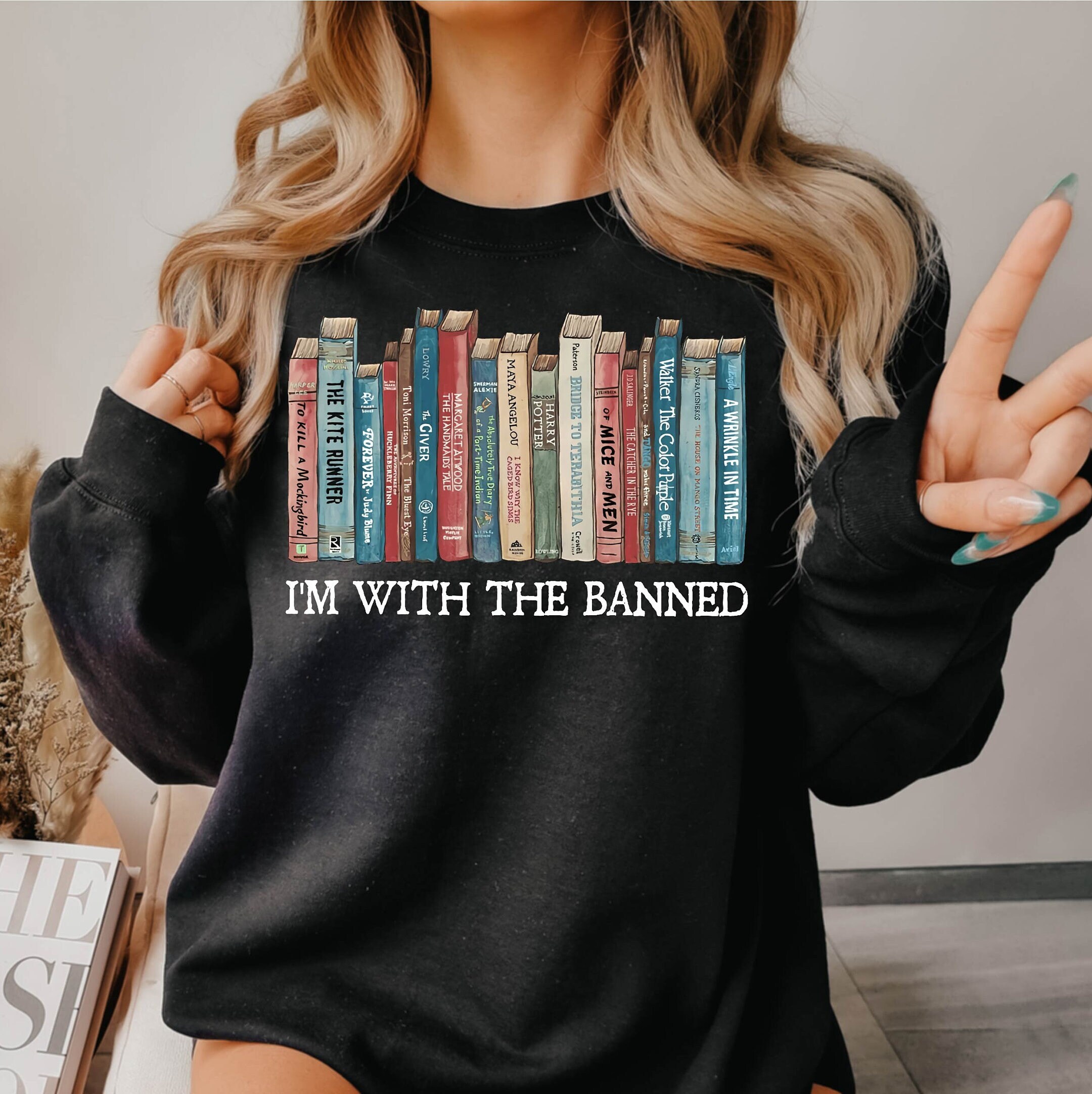 Bookish Sweatshirt, Book Lover Teacher Sweatshirt, School Librarian Tee, Teach Love Inspire, Back To School, Teacher Appreciation Gift