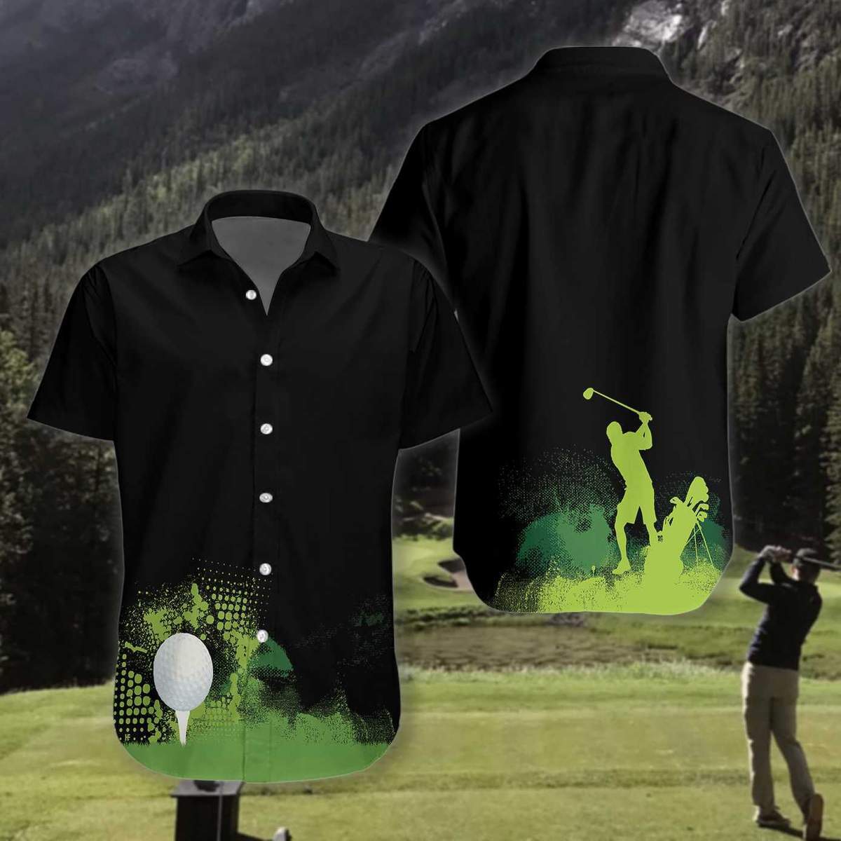 Golf Grunge Unisex Hawaii Shirt Full Size Adult Colorful Ha96295