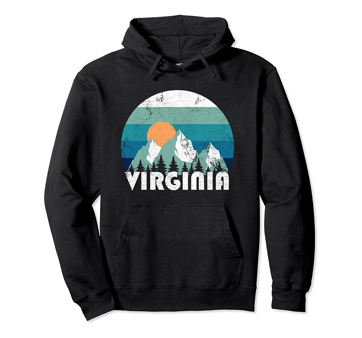 Virginia State Retro Vintage Pullover Hoodie, T-Shirt, Sweatshirt