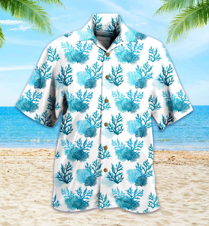 Coral Reef Blue Hawaii Shirt Ha69650