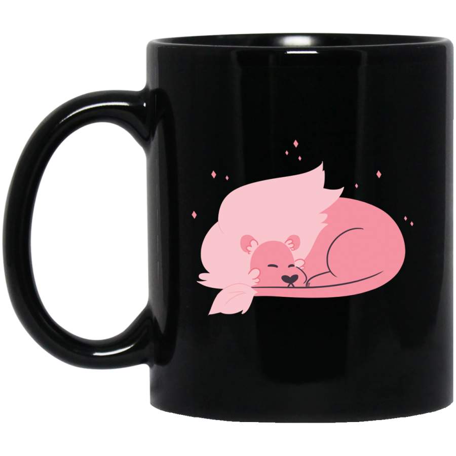 Sleeping Lion Funny Mug Black Mug