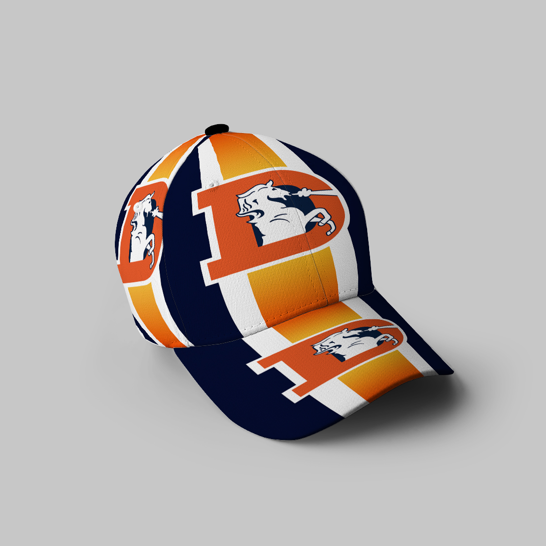 Denver Broncos Emblem V35 3D Printing Baseball Cap Classic Hat