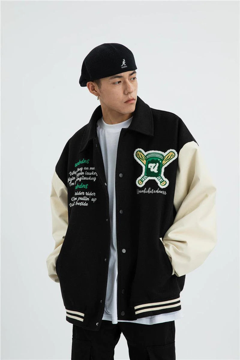 Talishko™ – Black Baseball Jacket