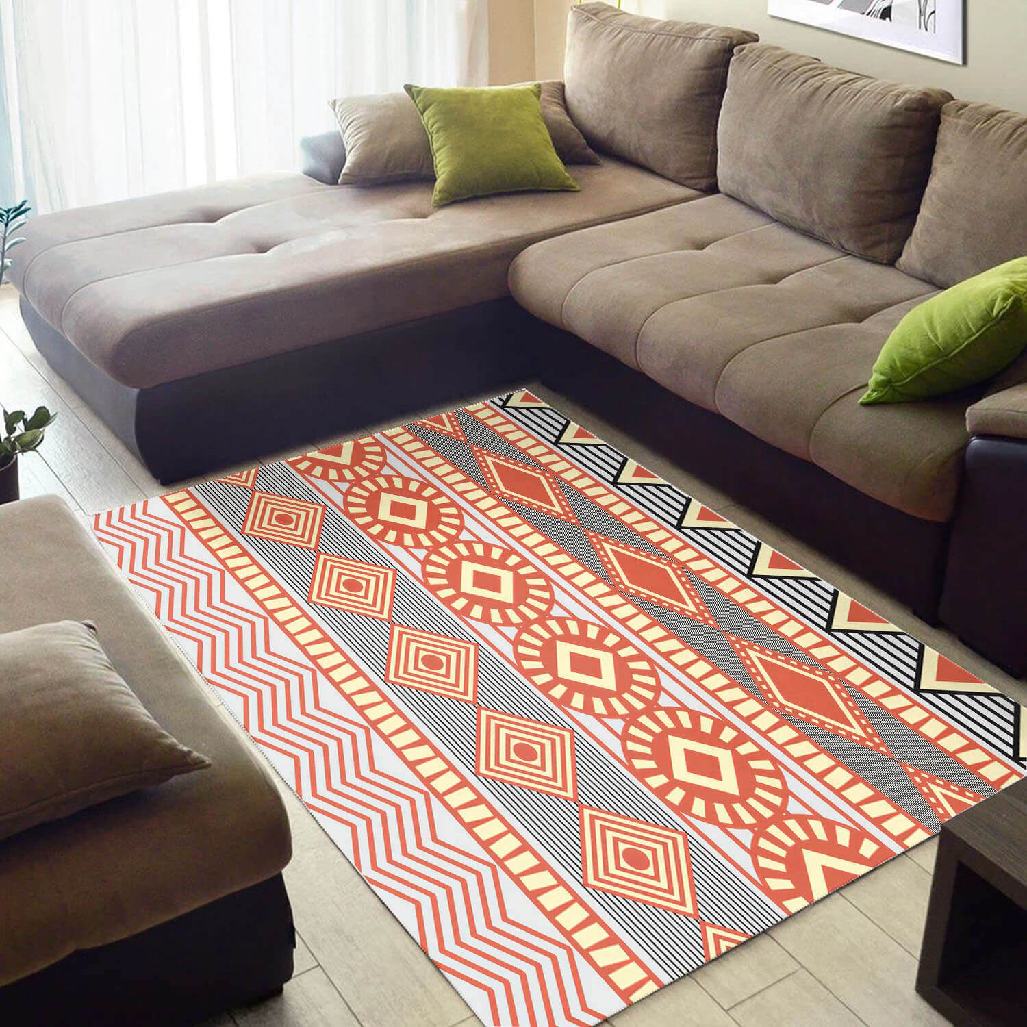 Trendy African Area Rug Unique African Print Seamless Pattern African Large Carpet African Style Decor WBG3109