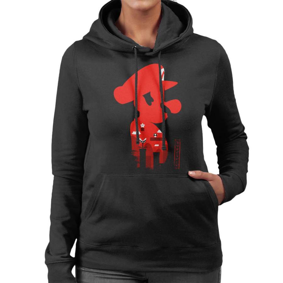 Super Mario Side Profile Japan Women’s Hooded Sweatshirt