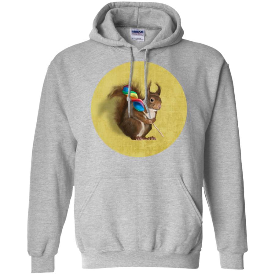 AGR Squirrel with lollipop T-Shirt Hoodie Long sleeve Sweatshirt