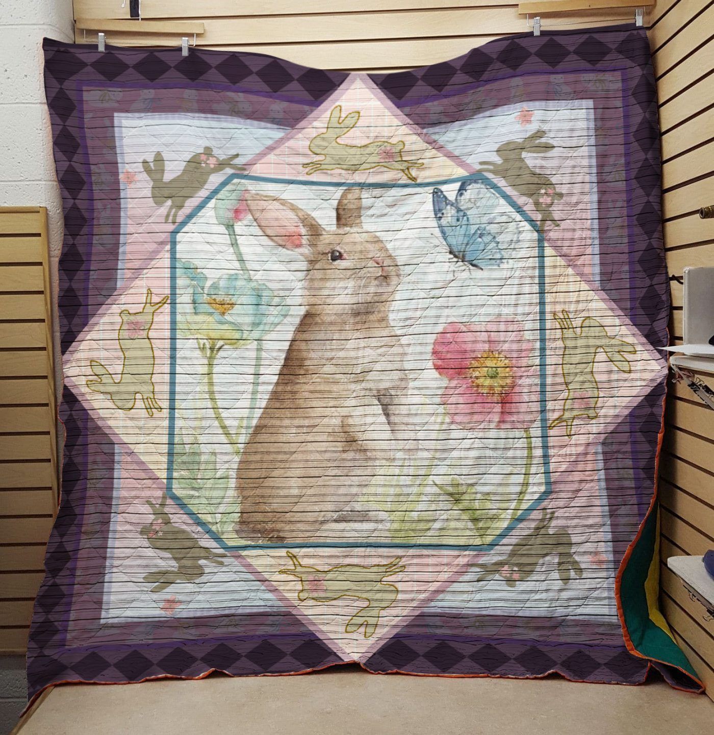 Lalasea Rabbit 103055 3D Customized Quilt Blanket Esr502