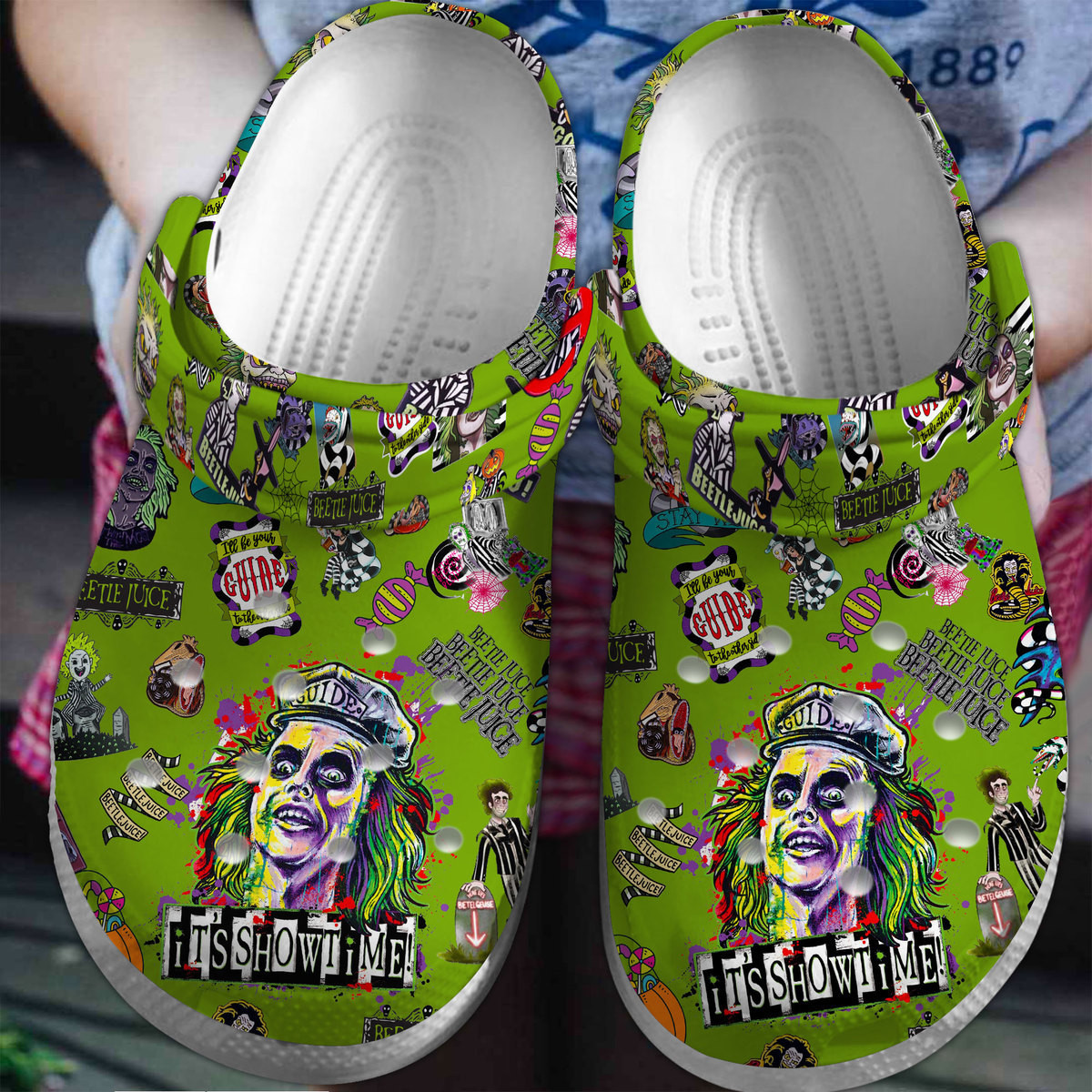 Beetlejuice Movie Crocs Crocband Clogs Shoes Comfortable For Men Women and Kids 2