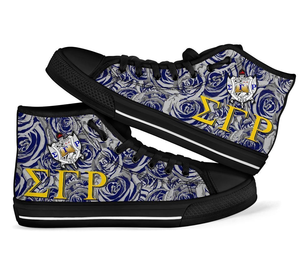 Sigma Gamma Rho Rose High Top Shoes