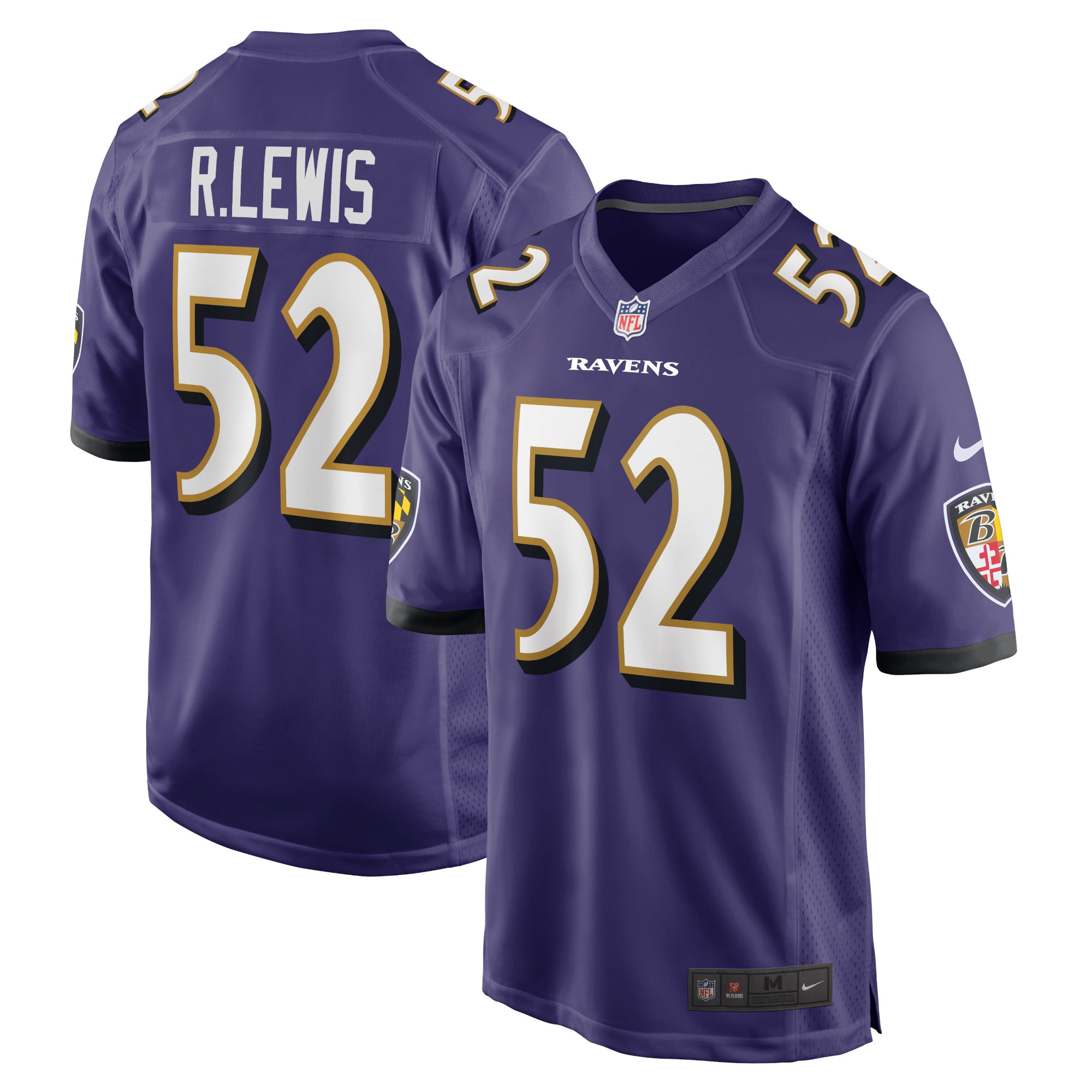 Ray Lewis Baltimore Ravens Retired Player Game Jersey – Purple