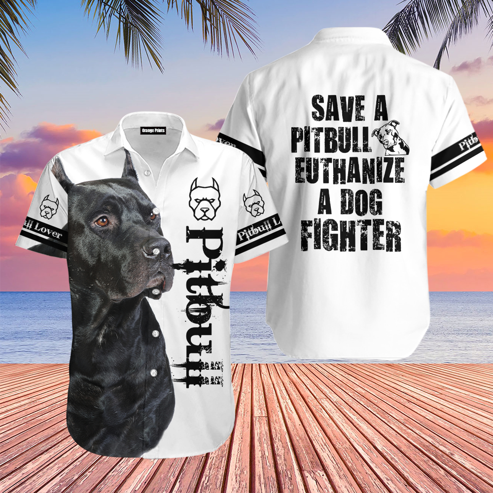 Save The Pit Bull Terrier Aloha Hawaii Shirts For Men Women Ha82282