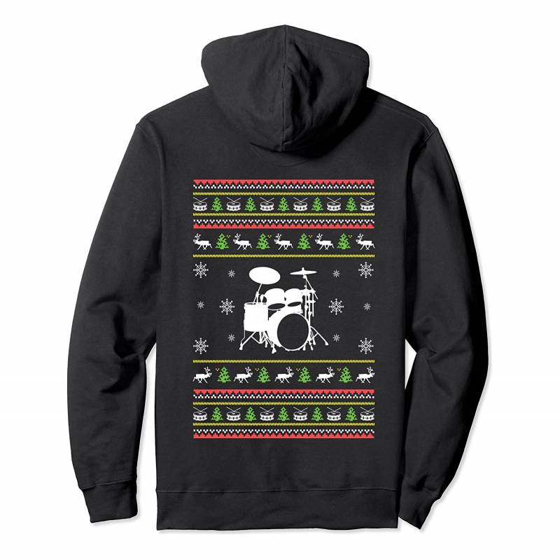 Ugly Christmas Sweater Brass Drum Bass Cimbals Set Gift Pullover Hoodie, T Shirt, Sweatshirt