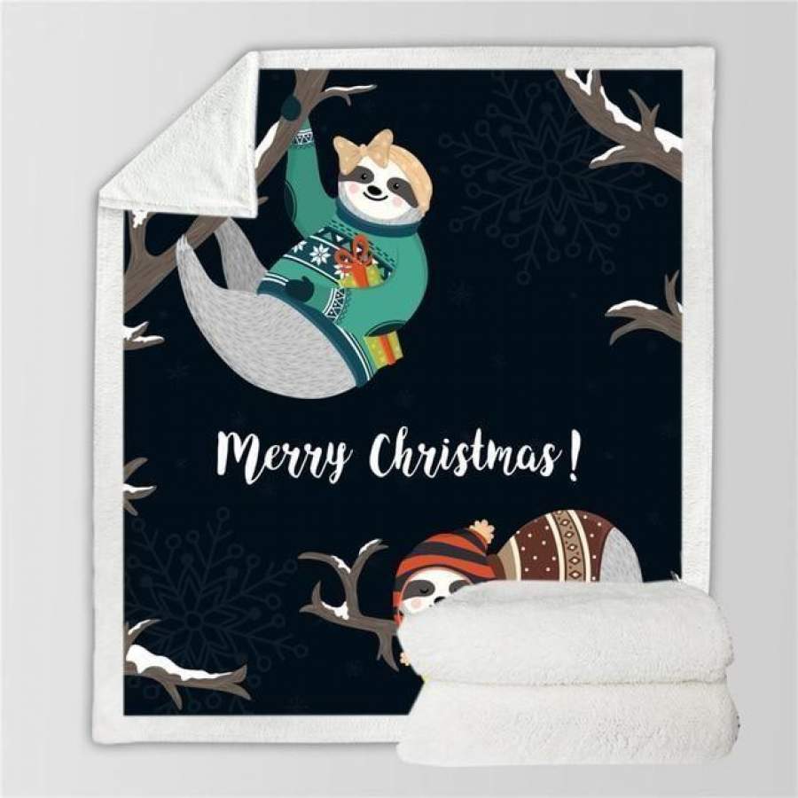 X-Mas Cute Sloth Blanket Christmas Decoration Ideas Christmas Gift Ideas