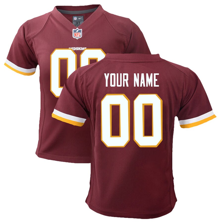 Washington Redskins Nike Toddler Customized Team Color Game Jersey – Burgundy