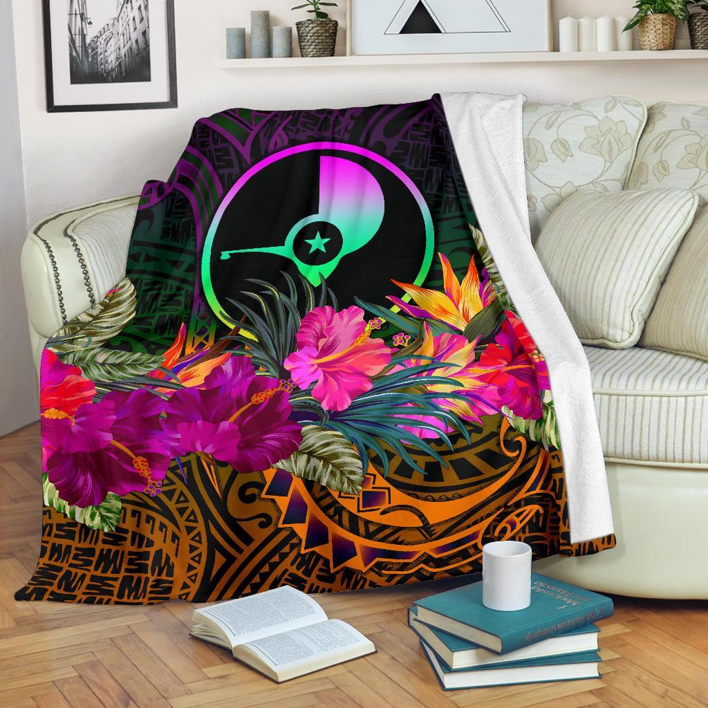 Yap Premium Blanket – Summer Hibiscus