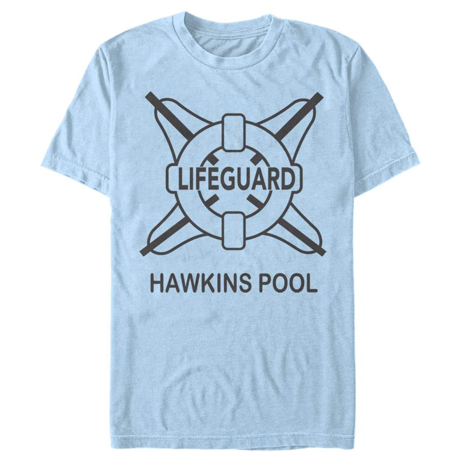 Stranger Things Men’s Hawkins Lifeguard  T Shirt