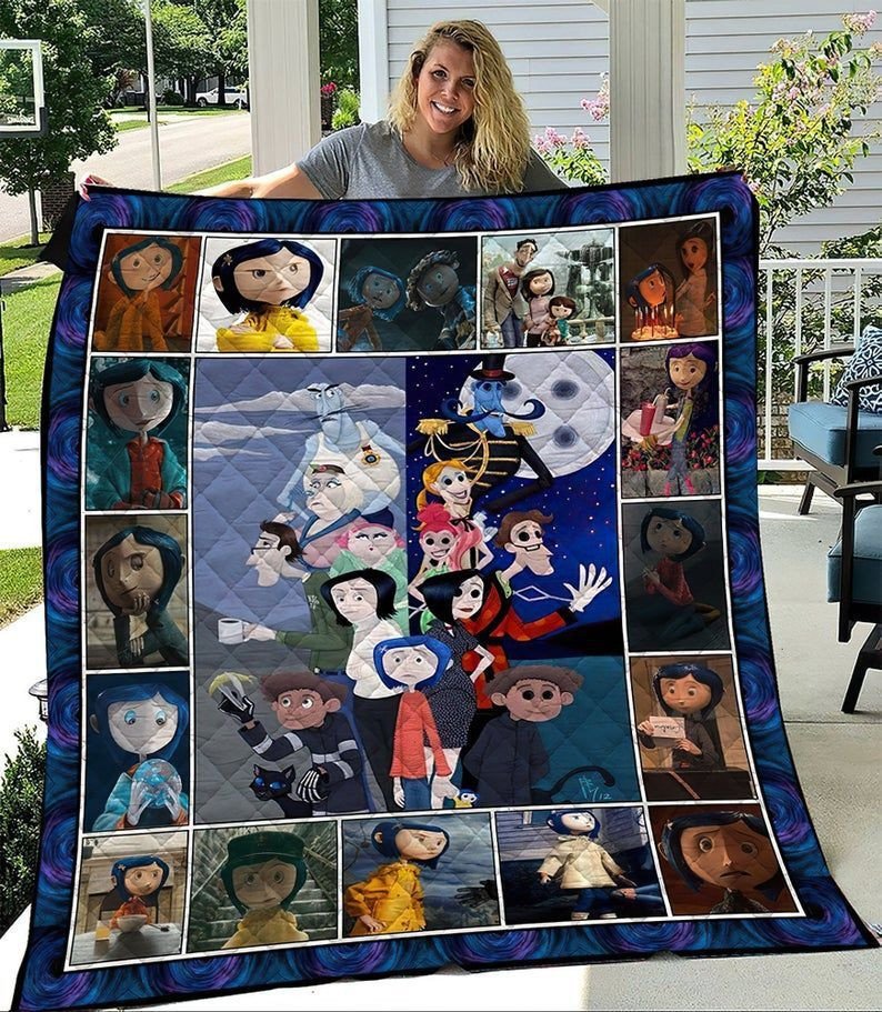 Coraline Movie Gift For Fan Quilt Blanket