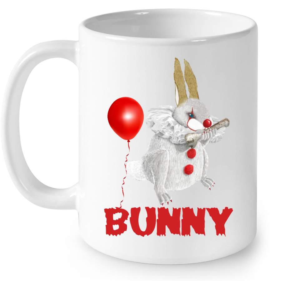 Pennywise Bunny Halloween – Full-Wrap Coffee White Mug