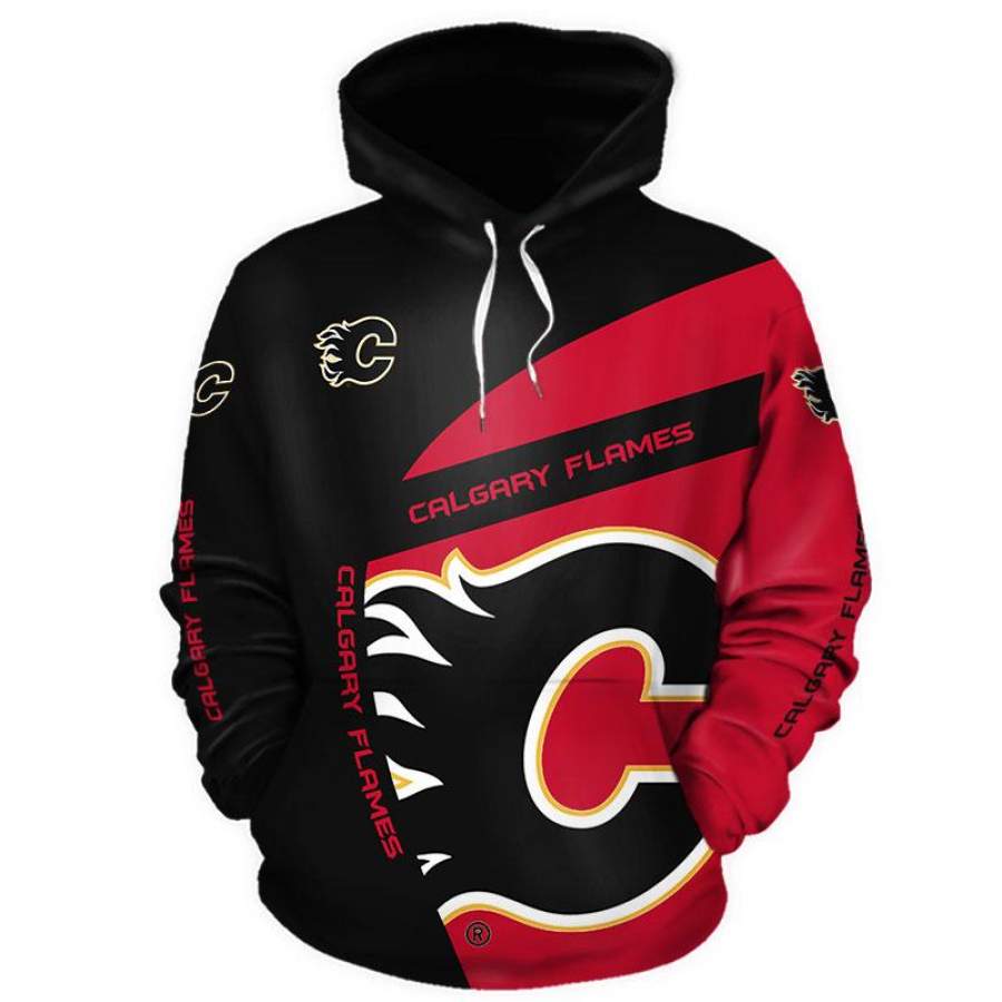 Calgary Flames Hoodie 3D Style5963 All Over Printed