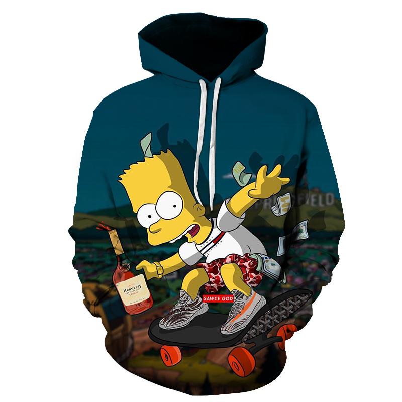 The Simpsons Sweatshirt Hoodies V12 3D T-Shirt