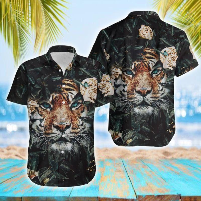 Tiger Flower Hawaiian Shirt – For Men And Women