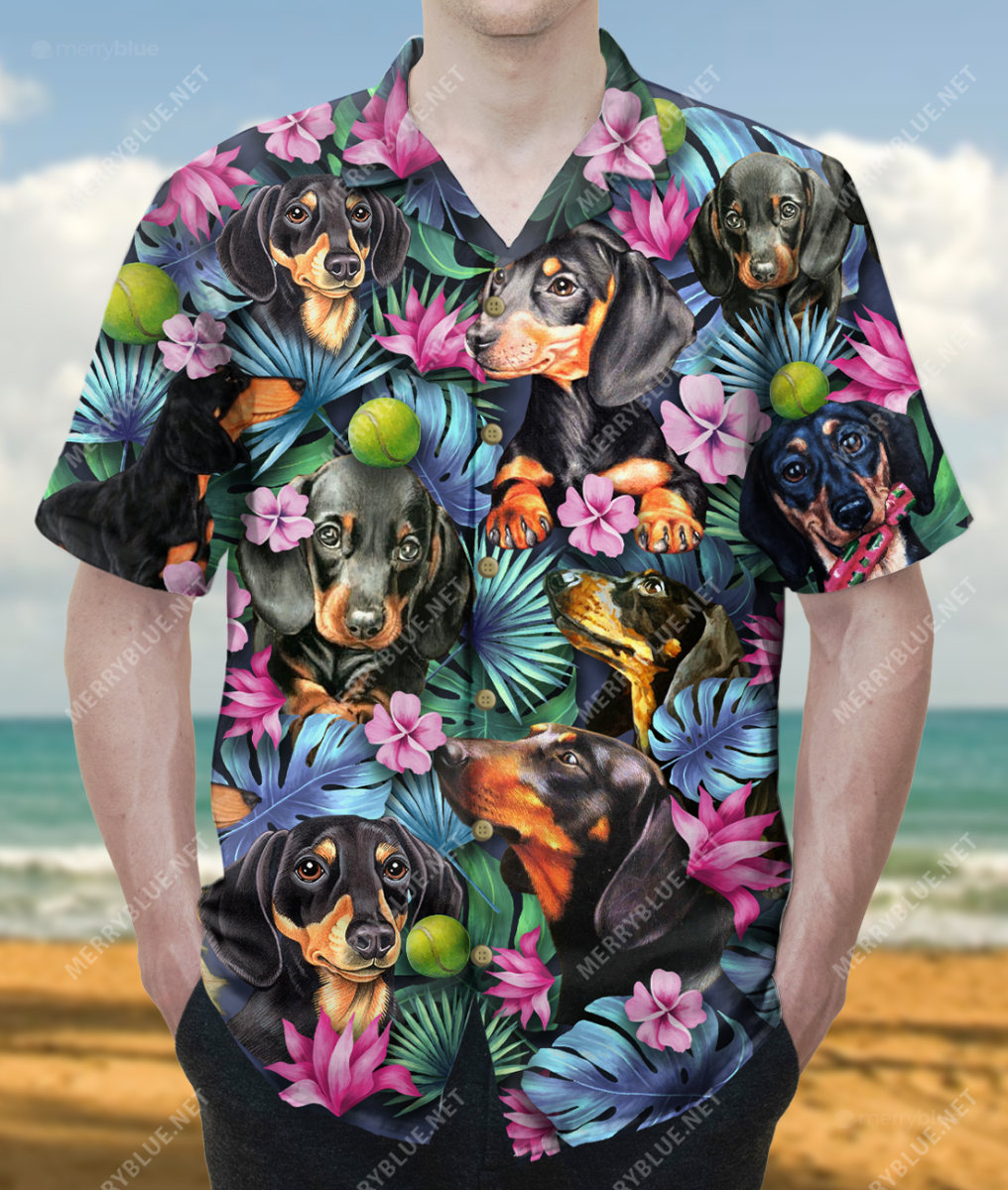 When I Needed A Hand Found Your Paw Dachshund Unisex Hawaii Shirt Ha17555