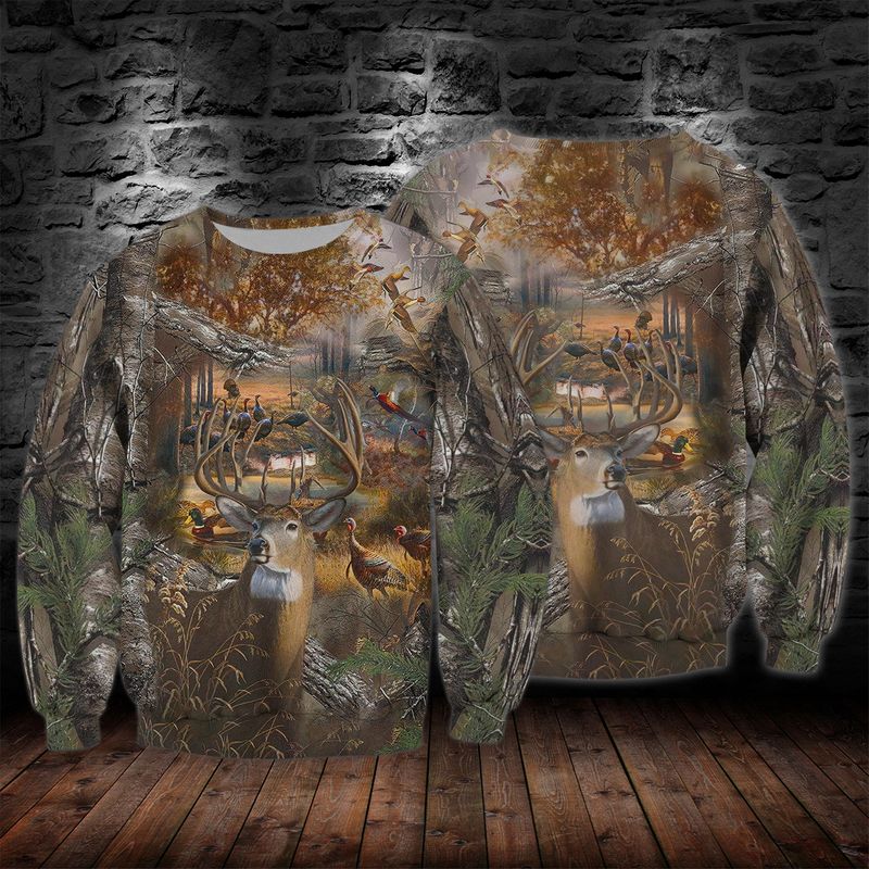 Animal Hunting 3D All Over Print Shirts Gift For Hunter 3D Sweatshirt