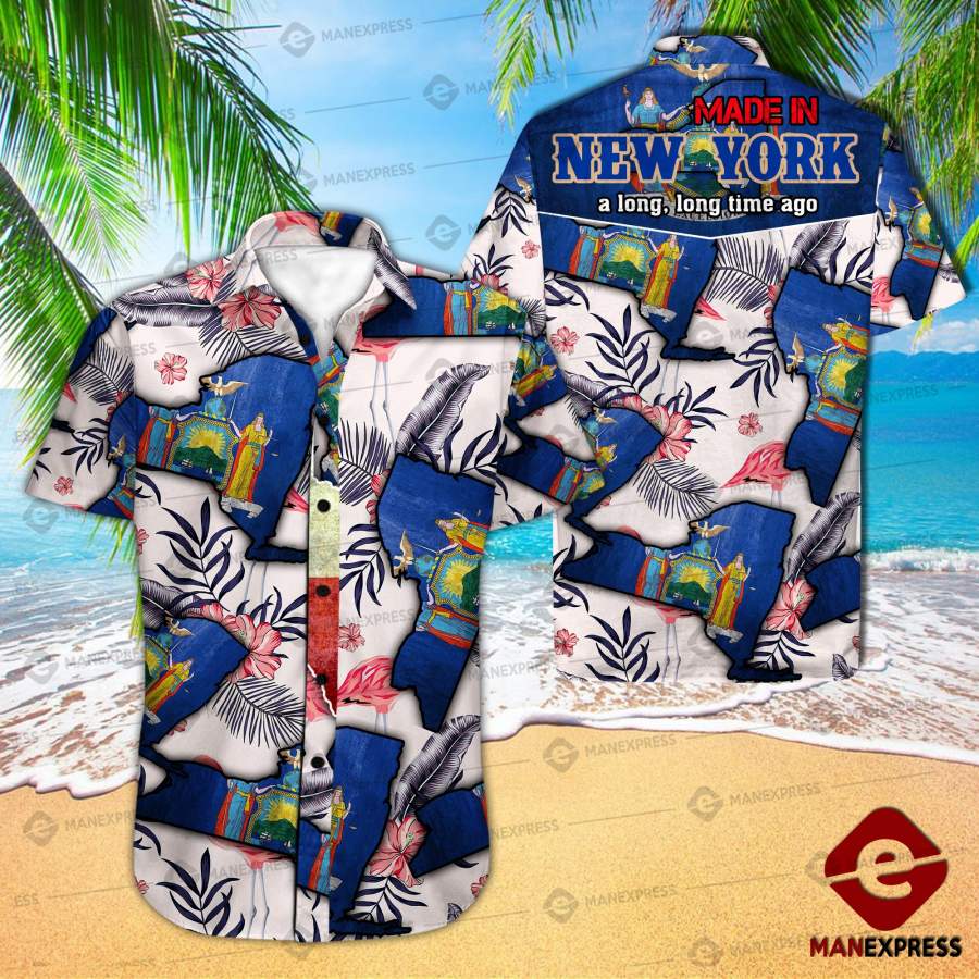 New York Made In Long Time Hawaiian Shirt Ha19297