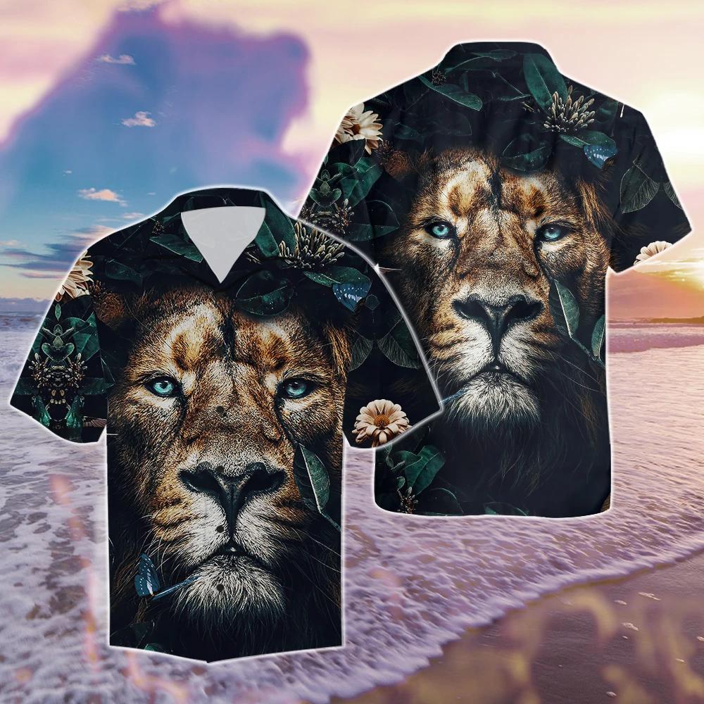 Nature Lion Beach Hawaii Shirt For Men Women Adult Ha75088