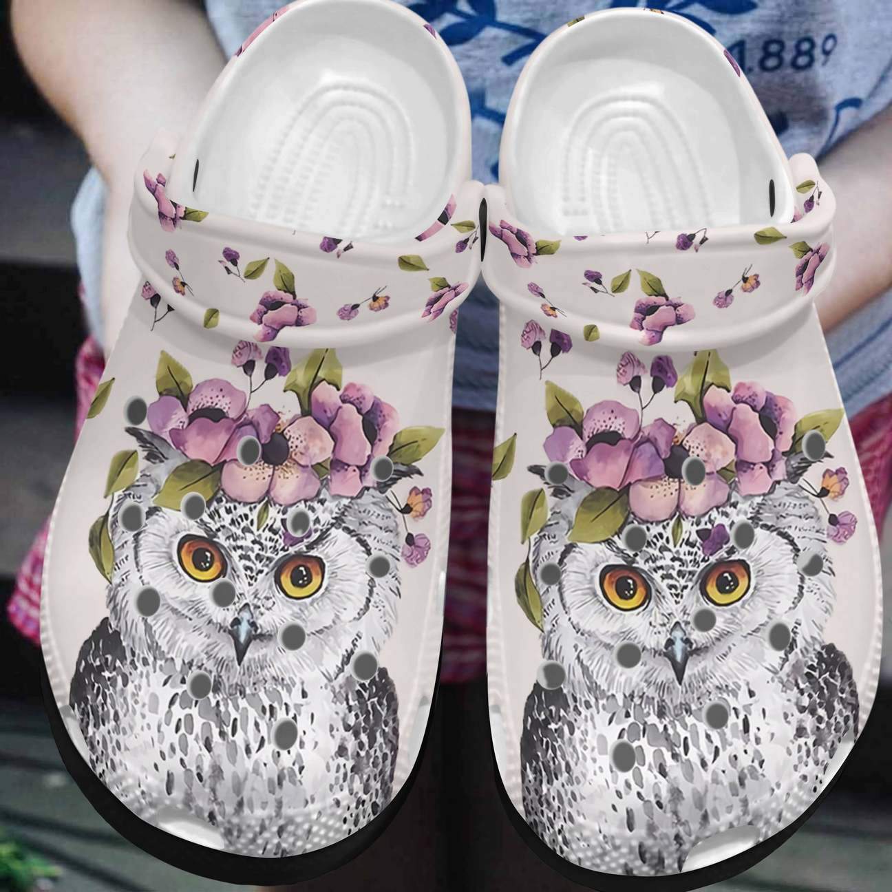 Owl Personalized Clog, Custom Name, Text, Color, Number Fashion Style For Women, Men, Kid, Print 3D Lovely Owl