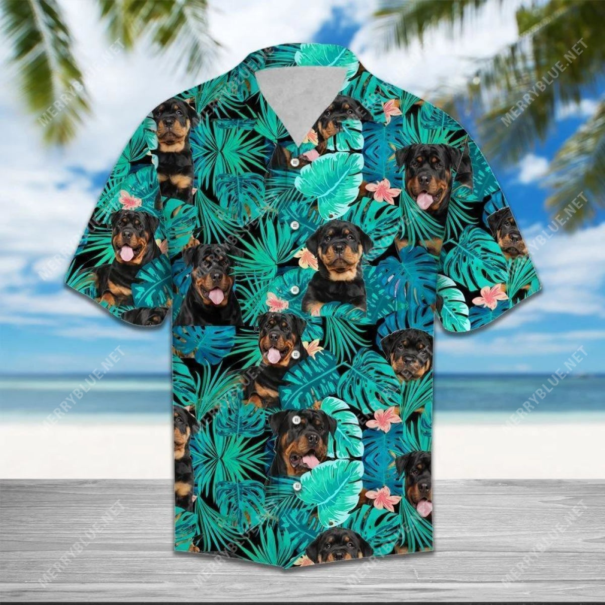 Rottweiler Tropical Hawaiian Shirt Ha37132