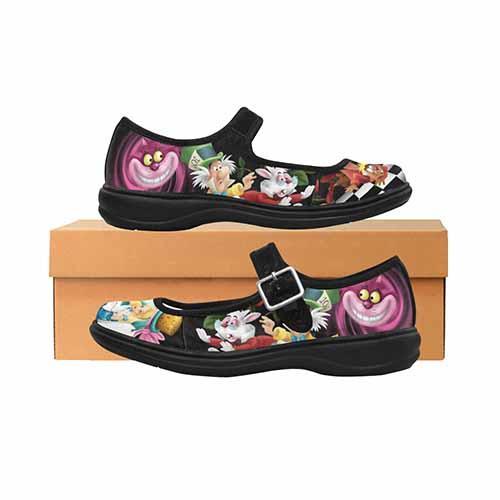 Alice In Wonderland Down The Rabbit Hole Women’S Mary Jane Shoes