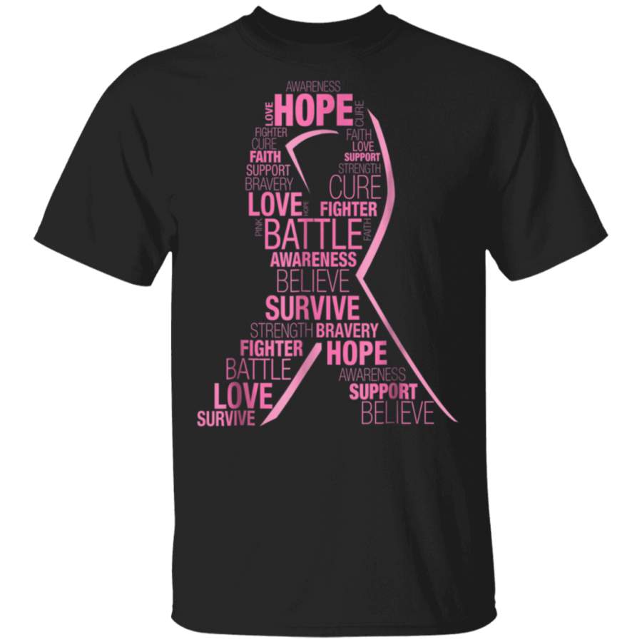 Breast Cancer Awareness Ribbon T-Shirt