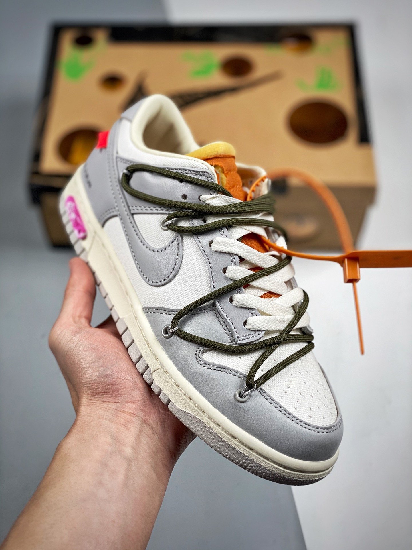 Off-White x Nike Dunk Low 9 of 50 SailNeutral Grey 5338934