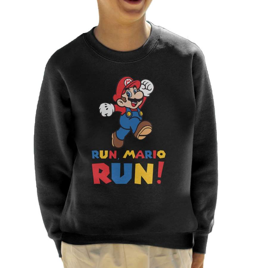 Run Mario Run Kid’s Sweatshirt