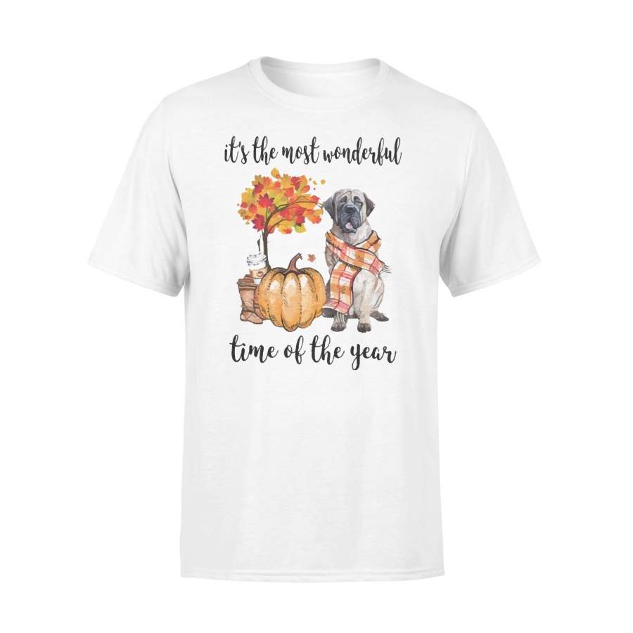 Fall Pumpkin It’s The Most Wonderful Time Of The Year English Mastiff T-Shirt