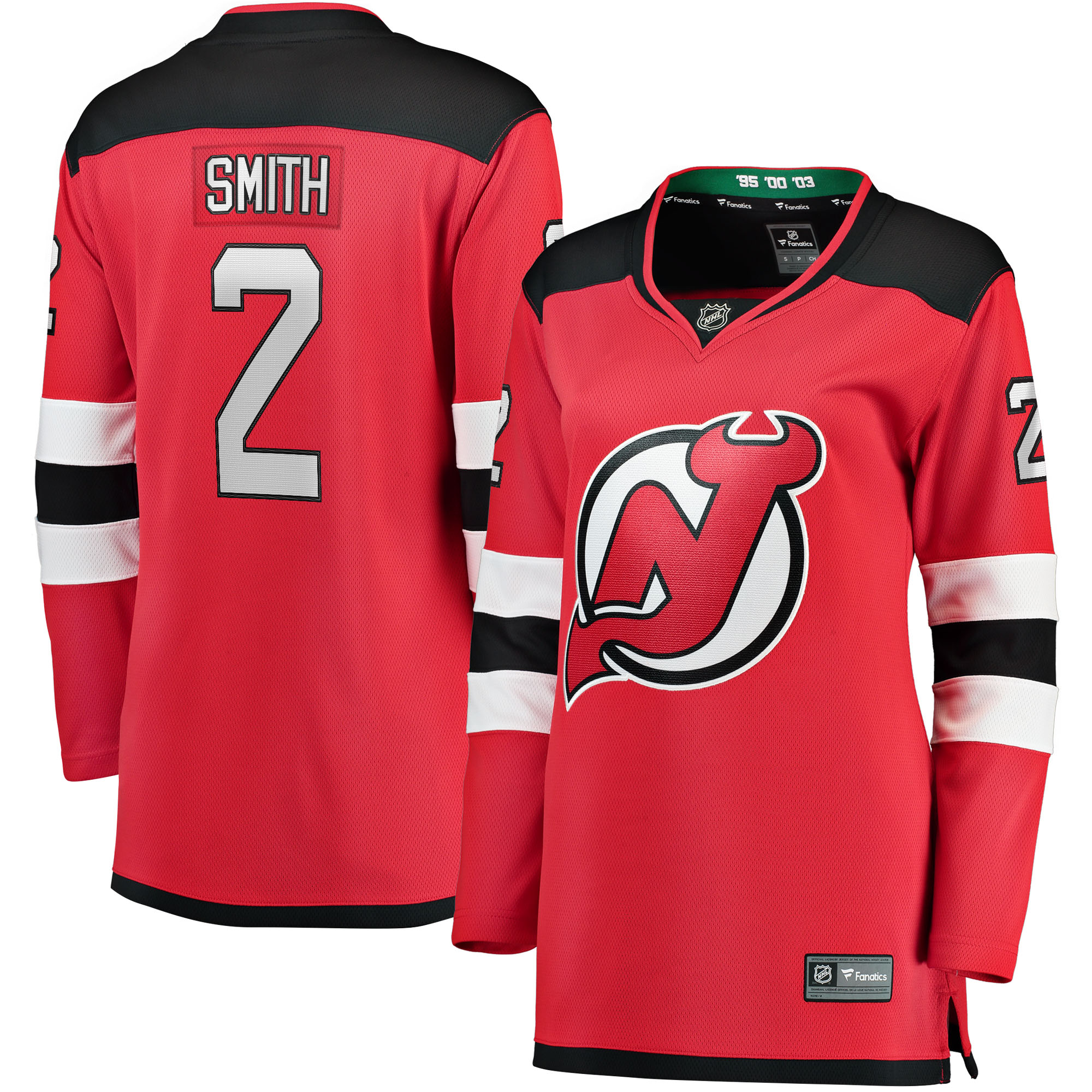 Women's New Jersey Devils Brendan Smith Red Home Breakaway Player Jersey