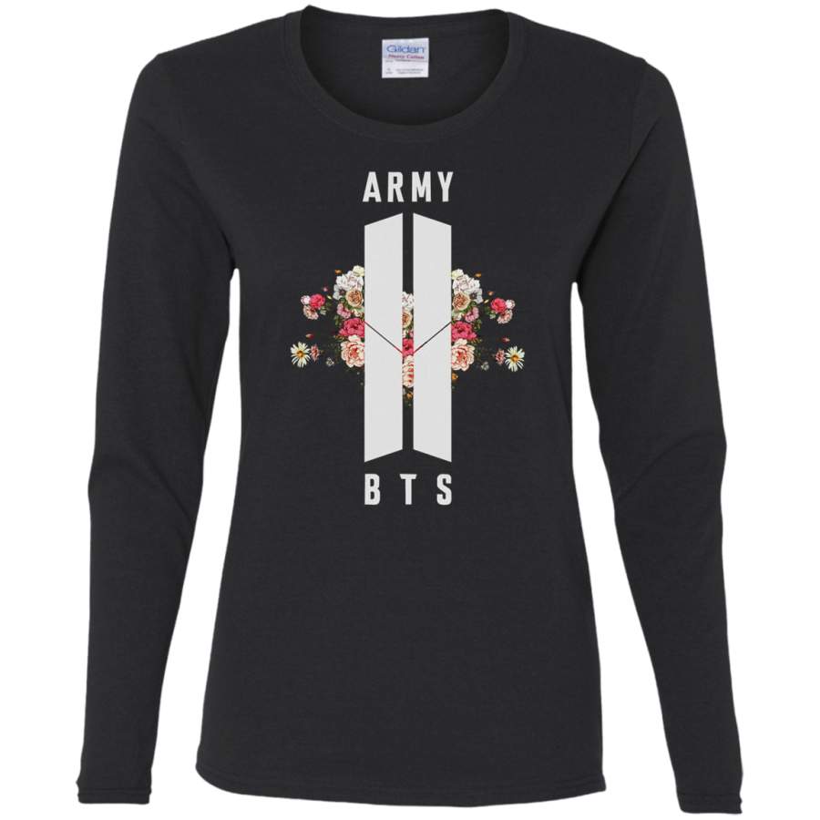 AGR BTS&ARMY Beyond The Scene (No Background) Ladies’ Cotton LS T-Shirt