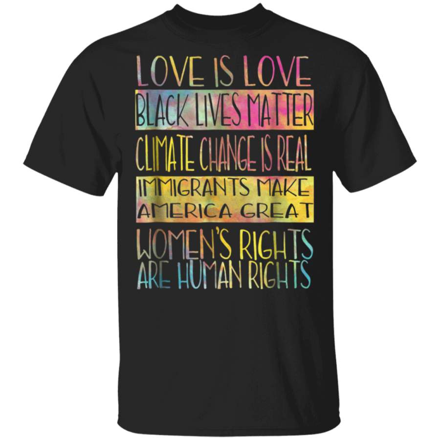 Love Is Love Black Lives Matter Equality Feminist Shirt